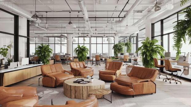Espacio de oficina corporativa.